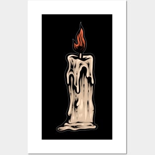 halloween candles Posters and Art